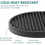 Bonsicoky Silikon Bardak Altl��� (Siyah, 6 Adet)
