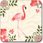 QJ CMJ Neopren Bardak Altl (Flamingo, 4 Adet)