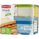 Rubbermaid LunchBlox Blmeli Beslenme Kutusu (S, Mavi)