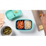 Healthy Packers Blmeli Beslenme Kutusu(Mavi/Yeil)