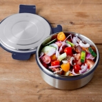 LunchBots Bowl Paslanmaz elik Belenme Kutusu (4Cup, Lacivert)