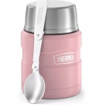 THERMOS Paslanmaz elik Yemek Termosu(470ml, Pembe)