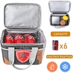 HSHRISH Yal�t�ml� Beslenme �antas� (7L, Siyah/Gri)