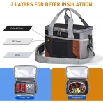 HSHRISH Yal�t�ml� Beslenme �antas� (7L, Siyah/Gri)