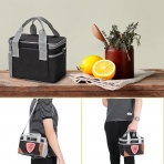 HSHRISH Yal�t�ml� Beslenme �antas� (7L, Siyah/Gri)