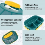 HSYTEK B�lmeli Beslenme Kutusu(Ye�il/Sar�)