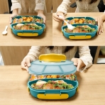 HSYTEK B�lmeli Beslenme Kutusu(Ye�il/Sar�)