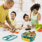 HSYTEK B�lmeli Beslenme Kutusu(Ye�il/Sar�)