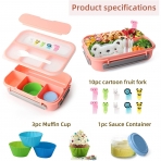Swkien B�lmeli Beslenme Kutusu (Pembe)