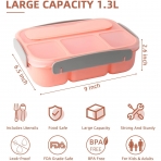 Swkien B�lmeli Beslenme Kutusu (Pembe)