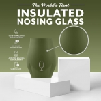 BrMate NOS'R Paslanmaz �elik Viski Barda�� Termosu (Green, 200ml)