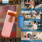 Philips Water GoZero BPA-Free Su Artmal Matara (Pembe, 590ml)