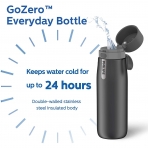 Philips Water GoZero Paslanmaz elik Matara (Gri, 550ml)