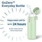 Philips Water GoZero Paslanmaz elik Matara (Yeil, 550ml)