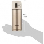 Zojirushi Paslanmaz elik Termos (350ml, Gold)