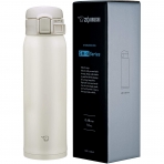 Zojirushi Paslanmaz elik Termos (480ml, Beyaz)