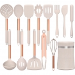 Umite Chef Silikon Mutfak Gere�leri Seti (14 Par�a, Krem)