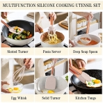 Umite Chef Silikon Mutfak Gere�leri Seti (14 Par�a, Krem)