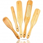 Miriam Bambu Spatula Seti(5 Para, Ak Kahverengi)
