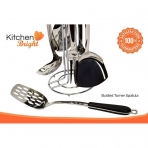 Bright Kitchen Paslanmaz elik Mutfak Gereleri (7 Para, Siyah)