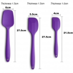 ALLWIN-HOUSEWARE Silikon Spatula Seti (3 Par�a, Mor)