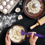 ALLWIN-HOUSEWARE Silikon Spatula Seti (3 Par�a, Mor)
