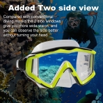 AQUA A DIVE SPORTS norkel Set (Beyaz/Sar)