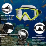 AQUA A DIVE SPORTS norkel Set (Beyaz/Sar)