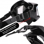 AQUA A DIVE SPORTS norkel Set (Beyaz/Sar)