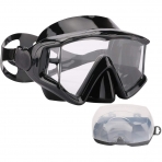 AQUA A DIVE SPORTS norkel Set (Koyu Siyah)