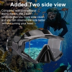 AQUA A DIVE SPORTS norkel Set (Koyu Siyah)