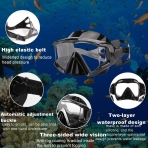 AQUA A DIVE SPORTS norkel Set (Koyu Siyah)