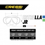 Cressi Estrella ocuk in norkel Dal Seti (Pembe/effaf)