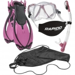 Phantom Aquatics norkel Set (Siyah/Pembe)