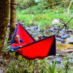 Hammock Bliss Tek Kiilik Pamuklu Hamak (Krmz)