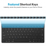 OMOTON iPad İçin Standlı Bluetooth Klavye (Siyah)