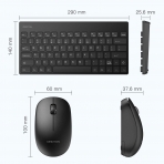 OMOTON WK202 Bluetooth Klavye ve Mouse Seti (Siyah)