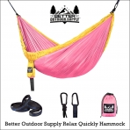 BETTER OUTDOOR ift Kiilik Kuma Hamak (Pembe)