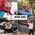 Wise Owl Outfitters Tek Kiilik Naylon Hamak (Gri)