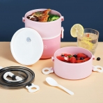 ZZQ Bento Box Yaltml Beslenme Kutusu (Pembe)