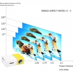 ZSWCBRT 400 Lumen Mini Projeksiyon Cihaz