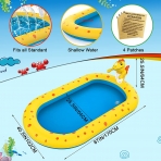LQTTEK F�skiyeli �i�me Y�zme Havuzu(Mavi/Sar�)