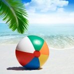 4E's Novelty Plaj Deniz Topu(ok Renkli, 3 Adet)