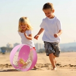 DomeStar 41 Cm Plaj Deniz Topu(Pembe Simli)