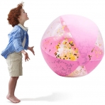 DomeStar 41 Cm Plaj Deniz Topu(Pembe Simli)