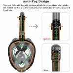 OUSPT Tm Yz Maske norkel Set (L, Turuncu)