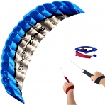 HENGDA KITE 2.5m �ift Hat Dubl�r Parafoil U�urtma (Mavi)