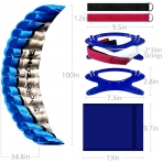 HENGDA KITE 2.5m �ift Hat Dubl�r Parafoil U�urtma (Mavi)