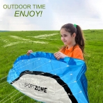 HENGDA KITE 2.5m �ift Hat Dubl�r Parafoil U�urtma (Mavi)