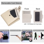 FT FUNTOR RFID Kadn Deri Czdan (Krem)